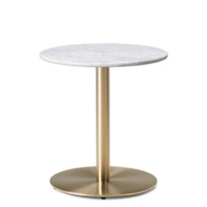 Next Day Champagne Genuine Marble Round Dining Table - 3 Top Sizes