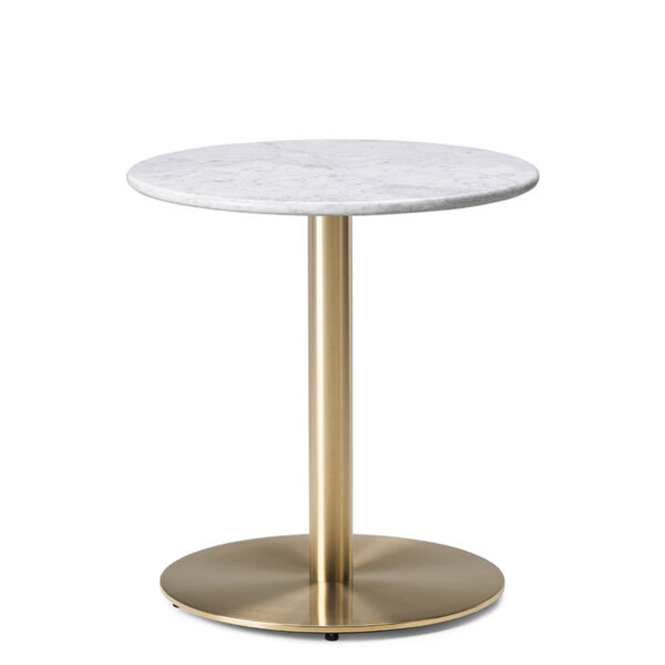 Next Day Champagne Genuine Marble Round Dining Table - 3 Top Sizes