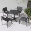 cuba black square table nobis furniture