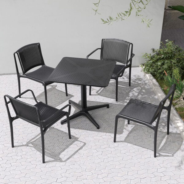 cuba black square table nobis furniture