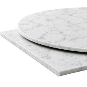 Bianco Marmi Quartz Table Top 20mm White Grey Veined