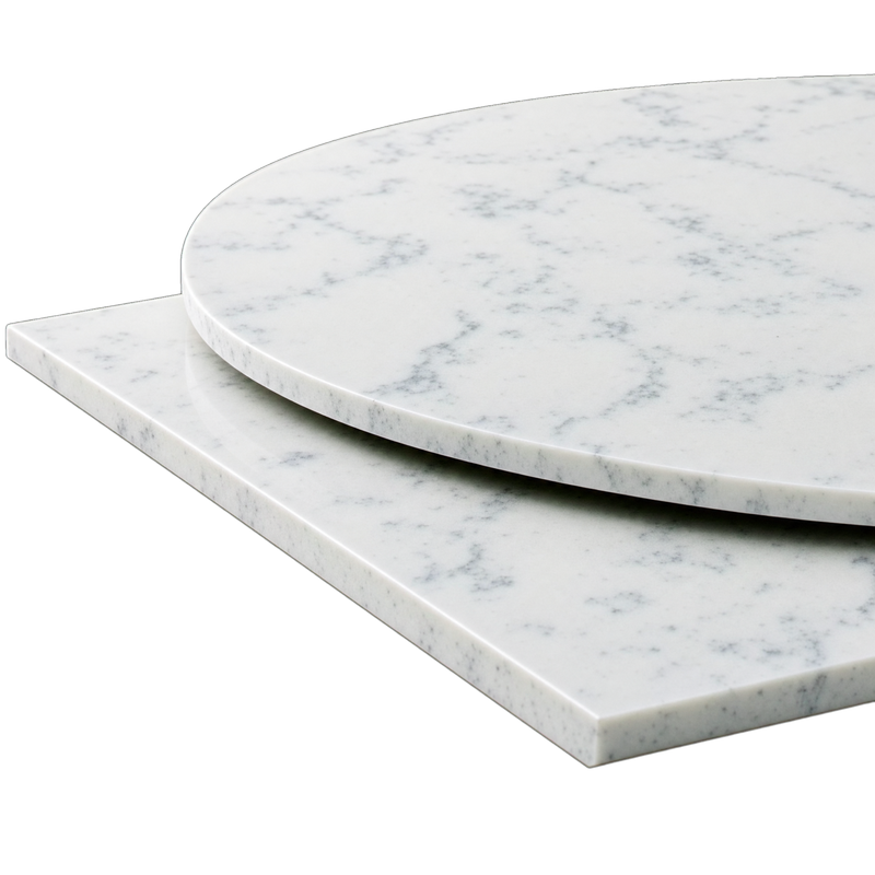 Bianco Marmi Manufactured Quartz Table Top