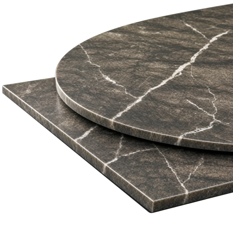 Grigio Carnico Marble Table Top 20mm Grey Black