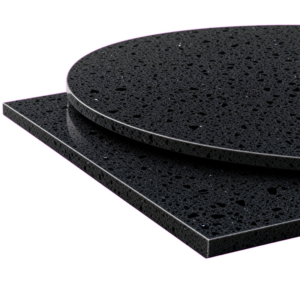 Starlight Black Quartz Table Top 20mm Black Mirror Chip