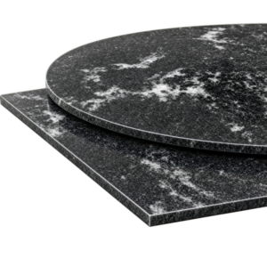Via Lactea Granite Table Top 20mm Black White