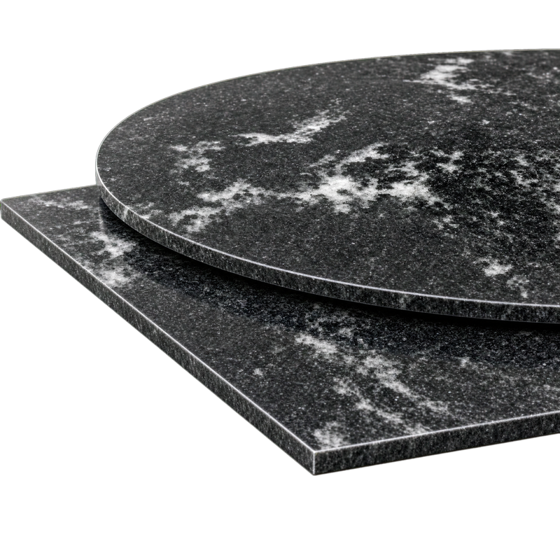 Via Lactea Granite Table Top 20mm Black White