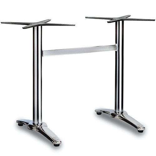 Nobis Furniture - Fresh Twin Polished Aluminium Outdoor Table Base