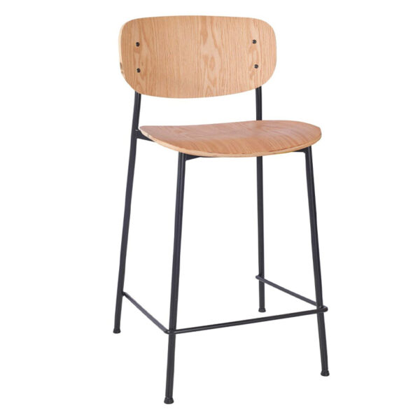 Nobis Furniture - Preston Mid Height Wood Stool