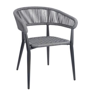 Nobis Furniture - Madrid Rope Weave Outdoor Stacking Arm Chair