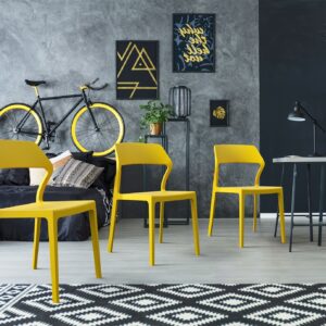 Snow Outdoor Designer Side Chair - 4 Colours