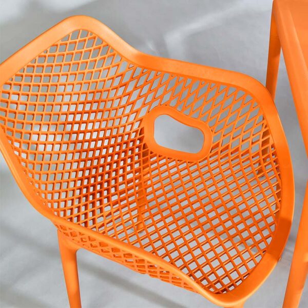 orange spring arm chair nobis furniture