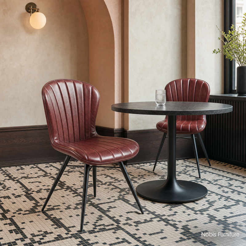 Scallop Side Chair - Genuine Leather