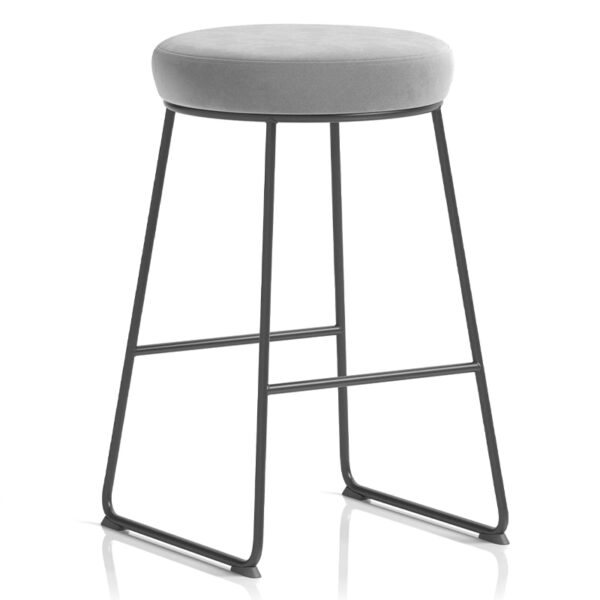 Nobis Furniture - Tudor High Stool with Metal Frame