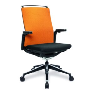 Libra Orange Fabric High Back Managers Office Chair