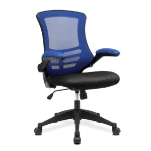 Cadiz Medium Back Two Tone Mesh Chair with Folding Arms