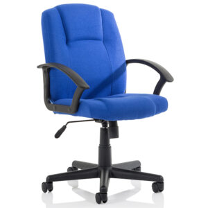 Bella Medium Back Manager Chair with Arms – Available in Three Fabric Finishes