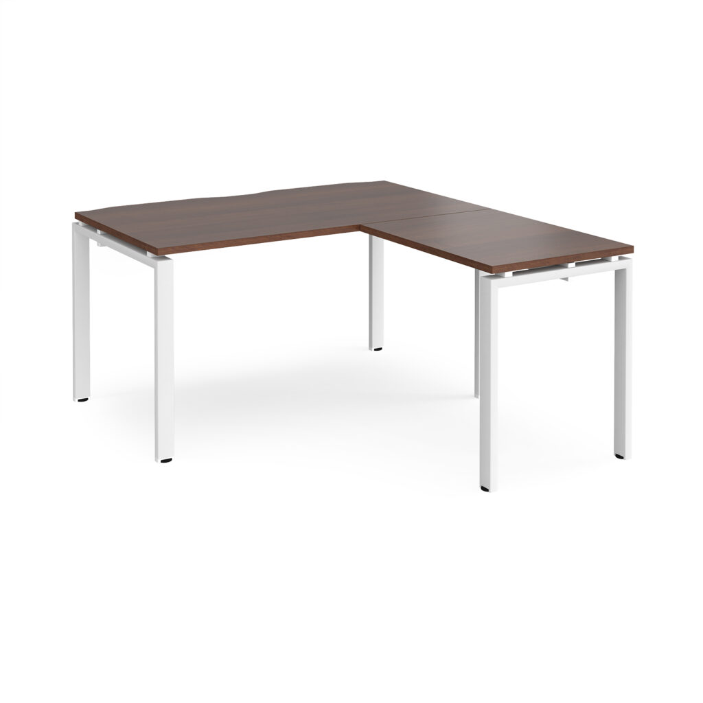 Connect II Bench Desks Straight Desk with Return