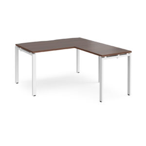 Connect II Bench Desks Straight Desk with Return