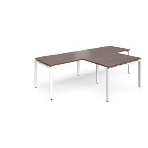 Connect II Bench Desks Double Desk with Returns