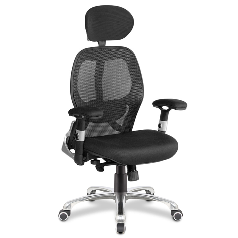 Ergo Luxury High Back Mesh  Executive Chair with Headrest - 24 Hour Use