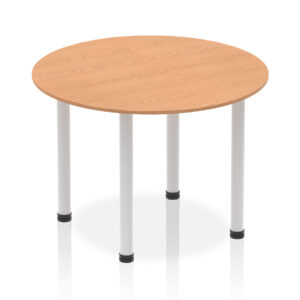 Impulse 1000mm Round Meeting Table - Various Frame and Top Colours