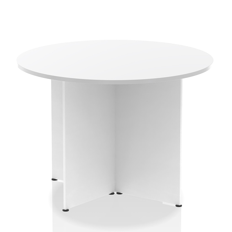 Impulse Round Table Arrowhead Leg Meeting Table - 1000mm