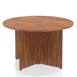 Impulse Round Table Arrowhead Leg Meeting Table - 1200mm