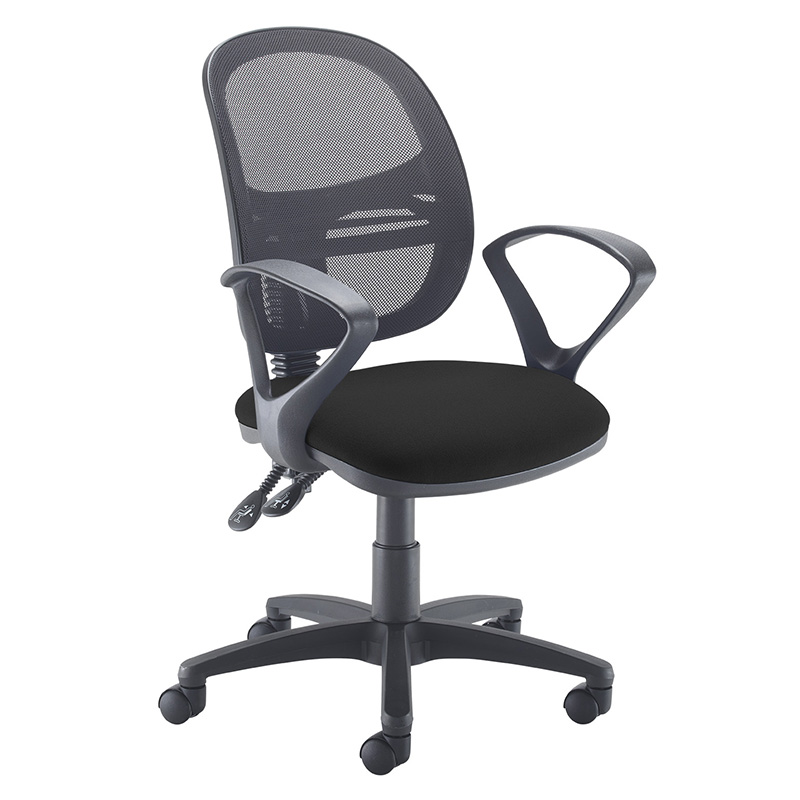 Jota Mesh Medium Back Operators Chair with Fixed Arms