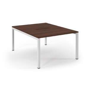 Connex Scalloped Back to Back Desk - 1200mm x 1600mm