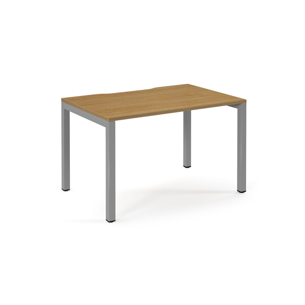 Connex Scalloped Single Straight Desk - 1200mm x 800mm