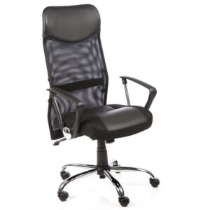 Vegas Executive Chair with Leather Headrest and Arms