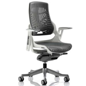 Zure Executive Chair Elastomer Gel Grey with Arms
