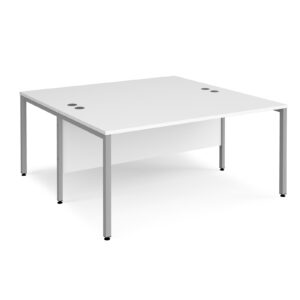 Porto 25 Bench Back to Back Rectangular Desks - 1600mm Deep
