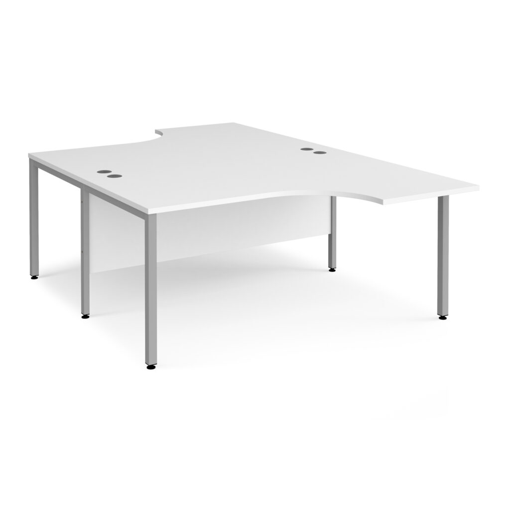 Porto 25 Bench Back to Back Ergonomic Desks 1400mm Deep