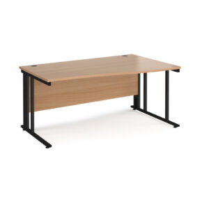 Porto 25 Cable Managed Right Hand Wave Desk