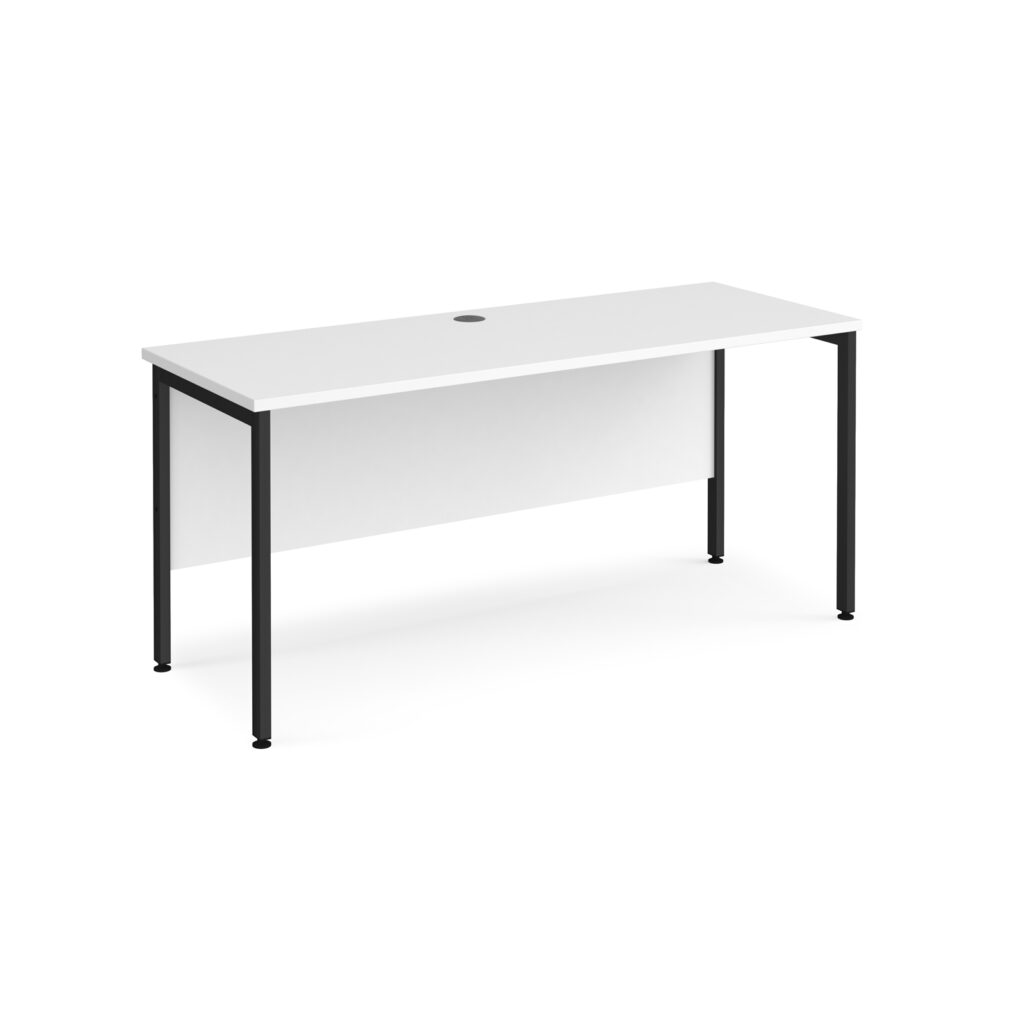 Porto 25 H-Frame Straight Desk - 600mm Deep