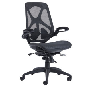 Napier High Back Mesh Operator Chair with Folding Arms