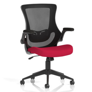 Orbit Black Mesh Back Chair with Bespoke Seat Colour