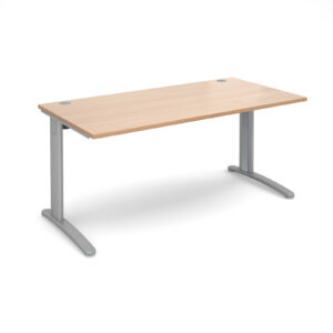 Lillo Cable Managed Cantilever Leg Straight Desk - 800mm Deep