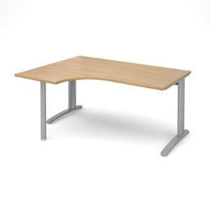 Lillo Cable Managed Cantilever and Post Leg Left Hand Corner Desk