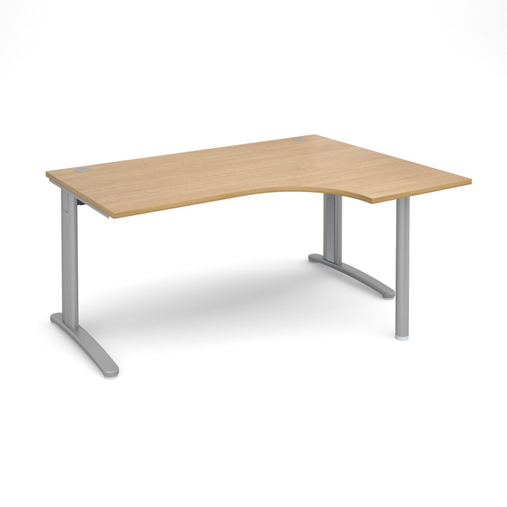 Lillo Cable Managed Cantilever and Post Leg Right Hand Corner Desk