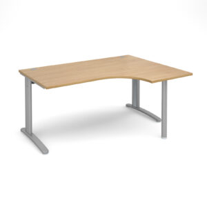 Lillo Cable Managed Cantilever and Post Leg Right Hand Corner Desk