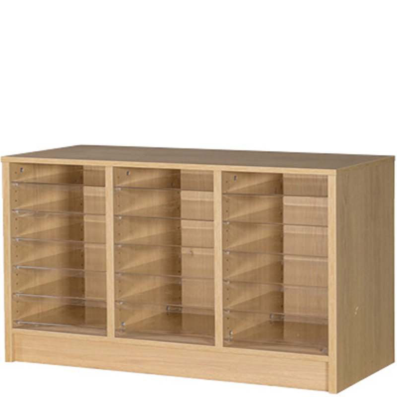 18 Space Triple Column Pigeon Hole Storage - 710mm High