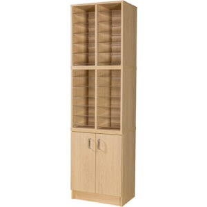 24 Space Pigeon Hole with Cupboard - 1930mm High
