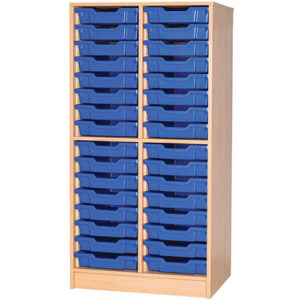 32 Tray Double Bay Open Static Classroom Unit – 1510mm High