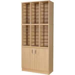 36 Space Pigeon Hole with Cupboard - 1930mm High