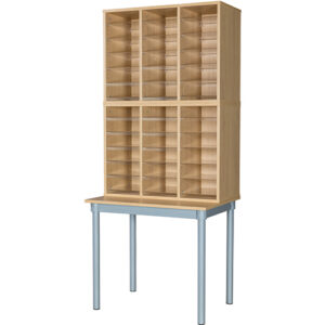 36 Space Pigeon Hole with Table - 1930mm High
