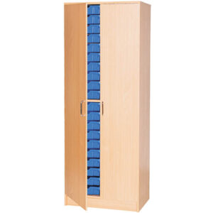 40 Tray Double Bay Static Classroom Cupboard - 1838mm High