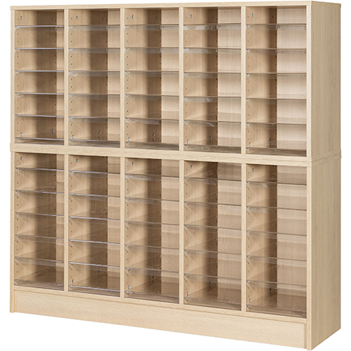 60 Space Freestanding Pigeon Hole Storage - 1320mm High