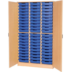 60 Tray Triple Bay Static Classroom Cupboard – 1838mm High